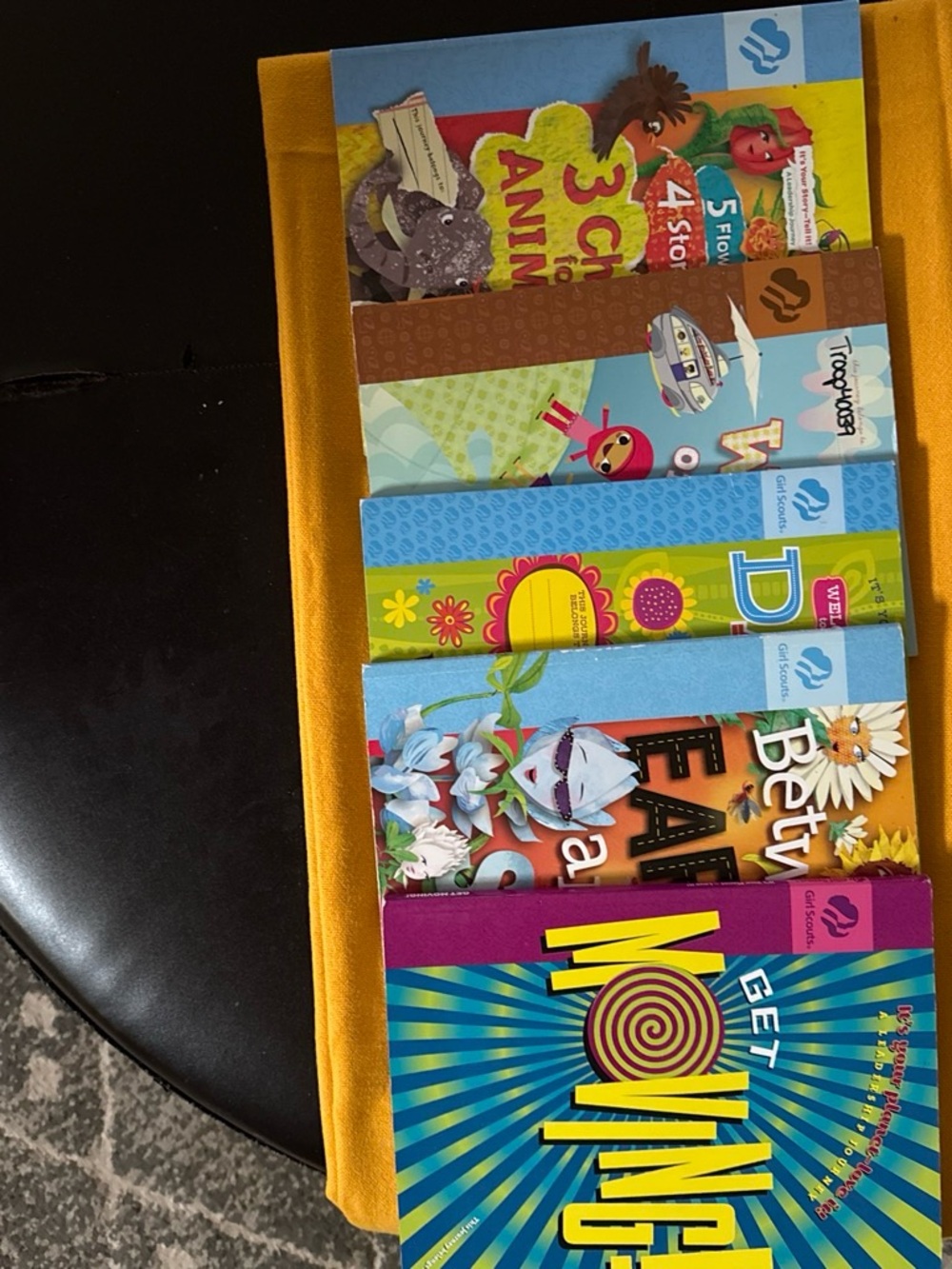 5 Girl Scouts of American activity books extremely useful for the girl scout